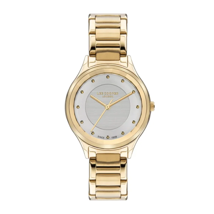 ساعت طلایی زنانه برند لی کوپر مدل LC07460.130