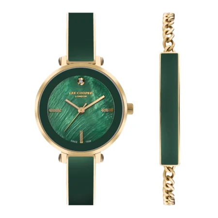 ساعت زنانه لی کوپر کوارتز به همراه ست دستبند مدل lc07813.170